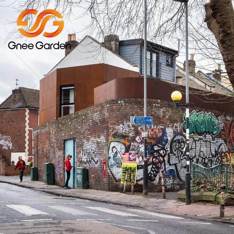 Revestimiento exterior de acero corten