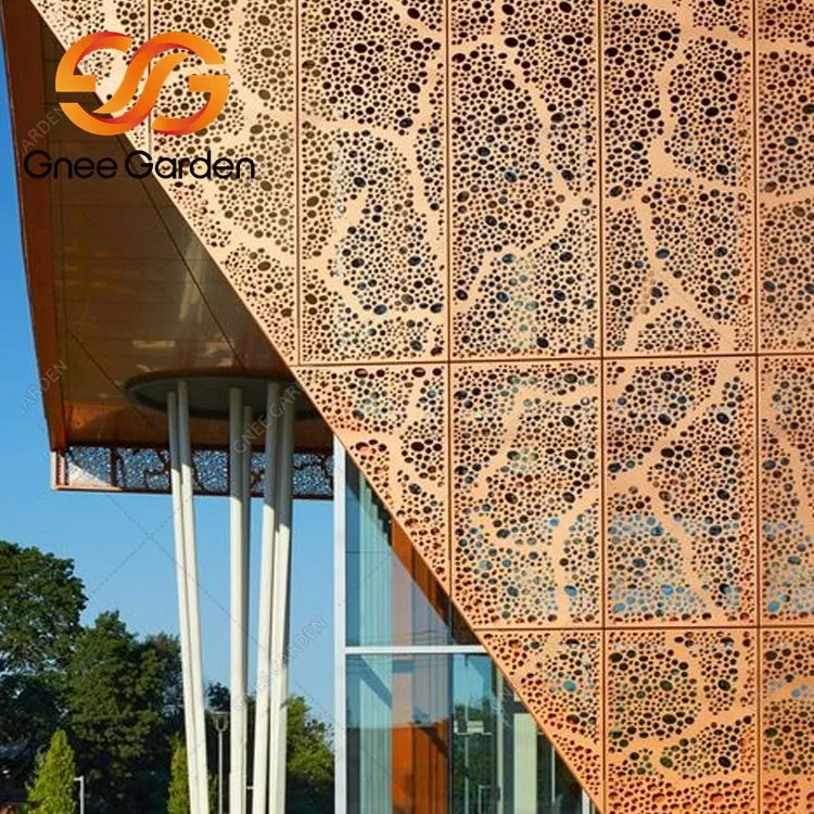 Edificio de revestimiento de aluminio