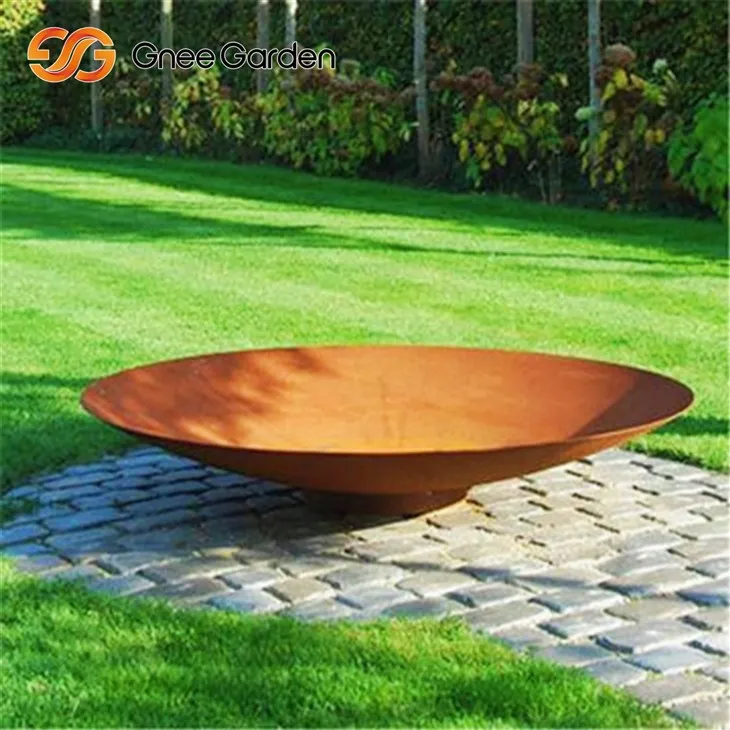 Corten Industrial Pit Grill Función Dual