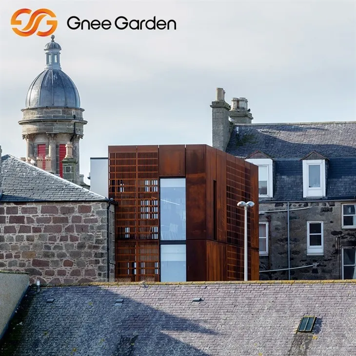 Corten metal revestimiento de la pared rústica duradera