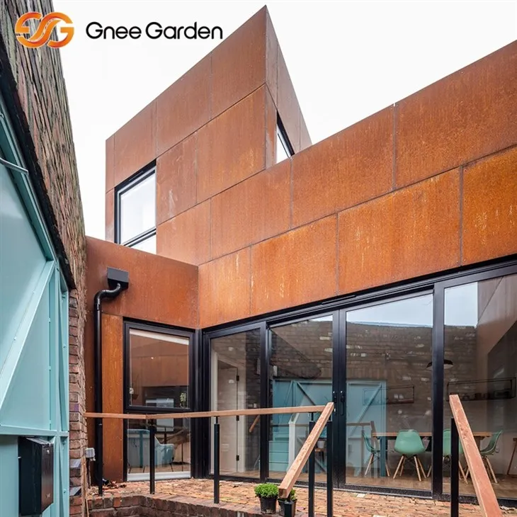 Paneles de metal Corten Estilo de bajo mantenimiento