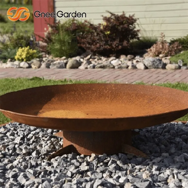Diseño contemporáneo de Pozo de fuego de acero Corten