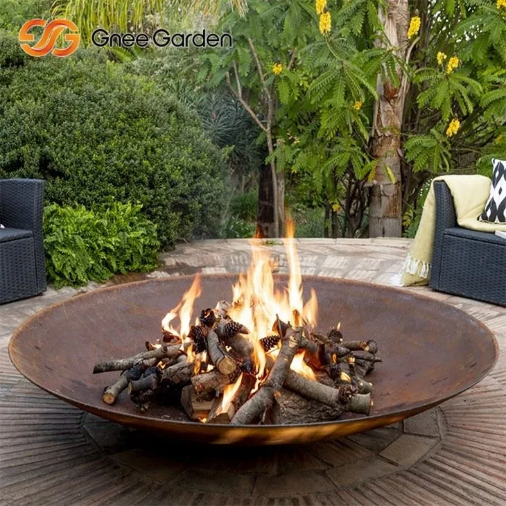 Corten Steel Fire Bowl Resistente a la resistencia al aire libre
