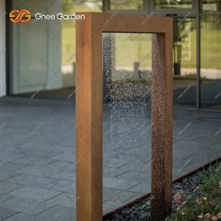 Característica de agua Corten Serenity para jardín