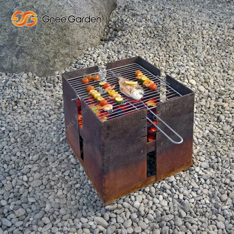 Parrillas de carbón de acero corten