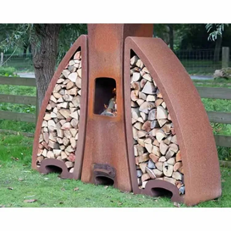 Corten Steel Fire Pit Ball Bowl Fireplace