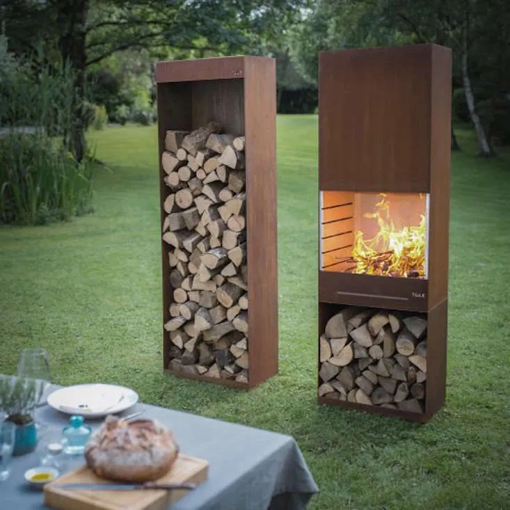 Chimenea de acero corten