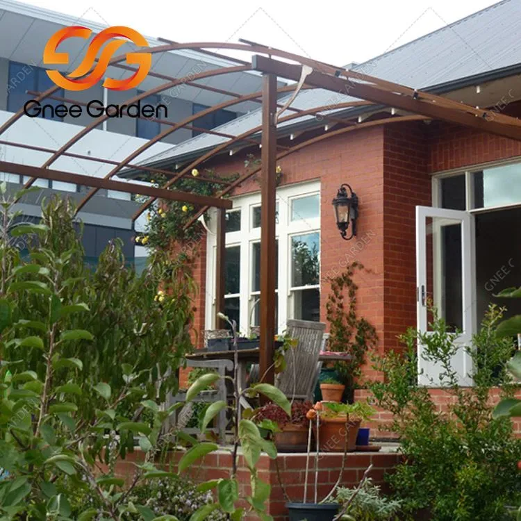 Cenador de jardín de metal de acero corten