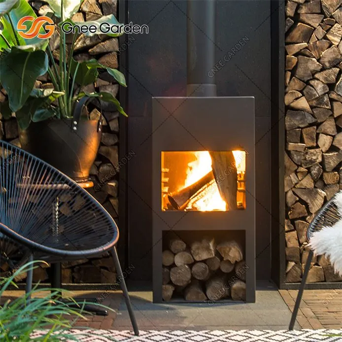 Chimenea exterior de acero corten a la venta