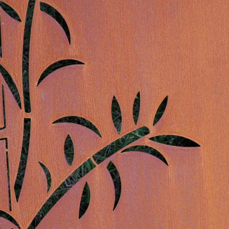 Courtyard Decorative Corten Steel Screens