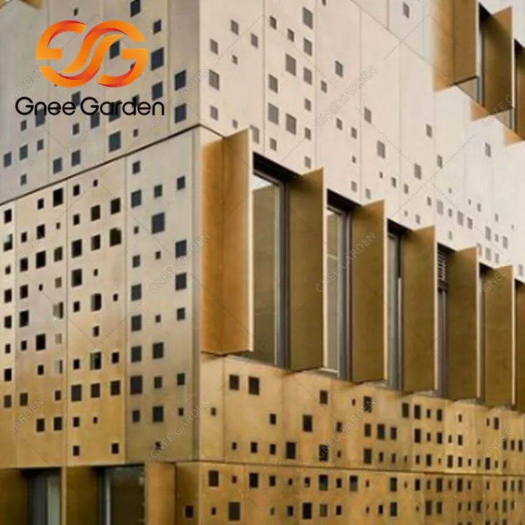 Edificio de revestimiento de pared exterior moderno personalizado