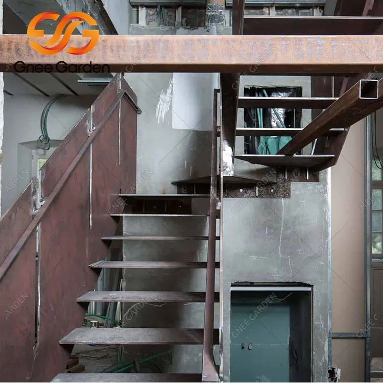 Escaleras de acero corten para jardín