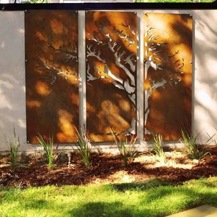 Paneles de valla cortados con láser para jardín y hogar