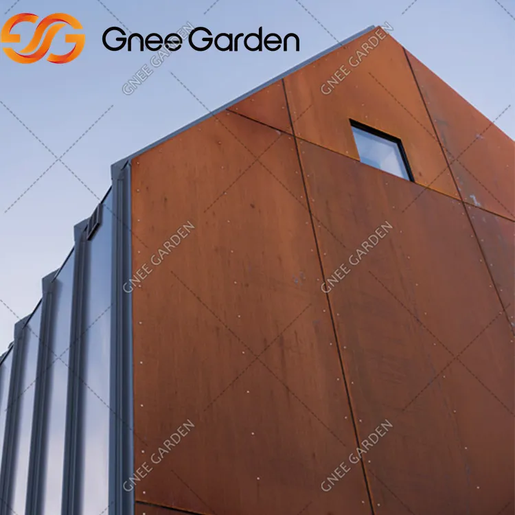 Muro de pared de cortina de fachada de metal pared de cortina de acero