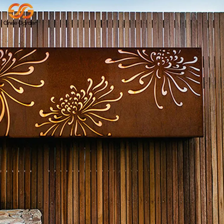 Mamparas de jardín de metal