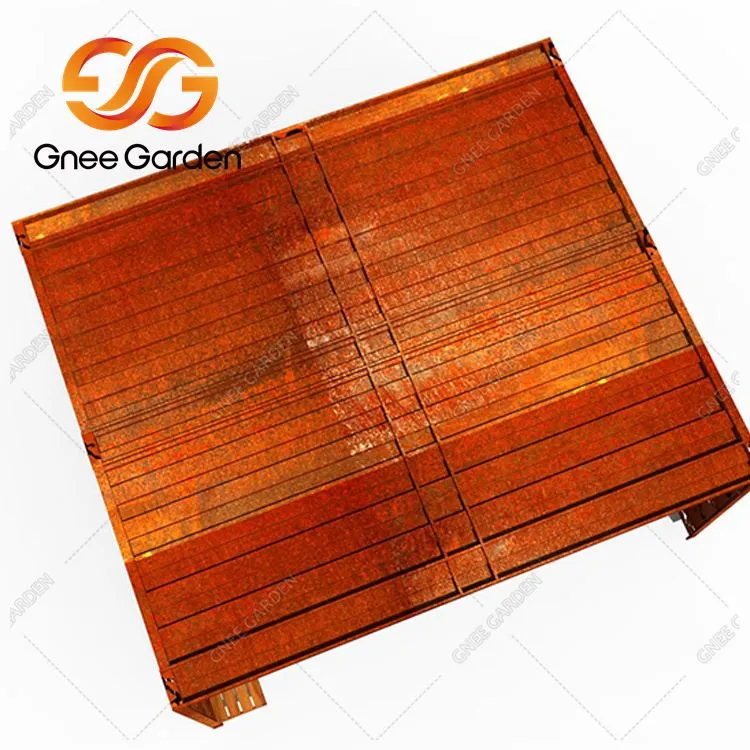 Pérgola de jardín de metal moderna