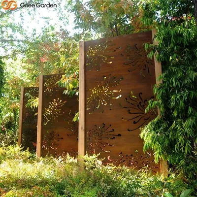 Ideas de diseño con mamparas decorativas Corten - Gneegarden