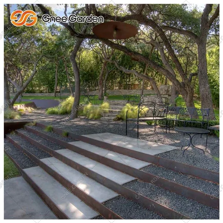 Escaleras de acero resistentes a la intemperie al aire libre