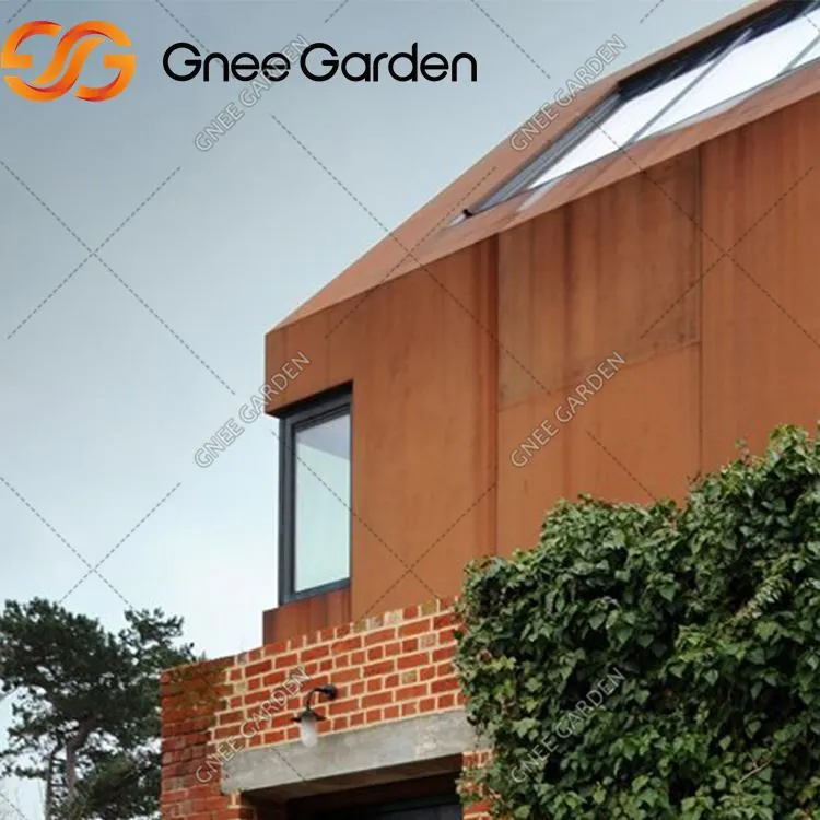 Edificio exterior Use la pared de cortina de acero Corten