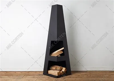 Chimenea exterior de metal