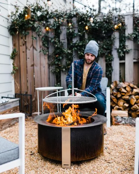 Tazón de fuego de acero inoxidable