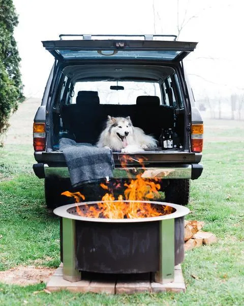 Pozo de fuego al aire libre de acero inoxidable