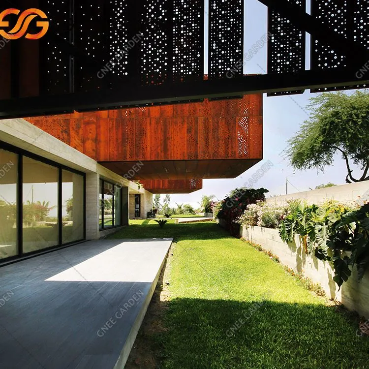 Revestimiento de pared exterior de acero Corten