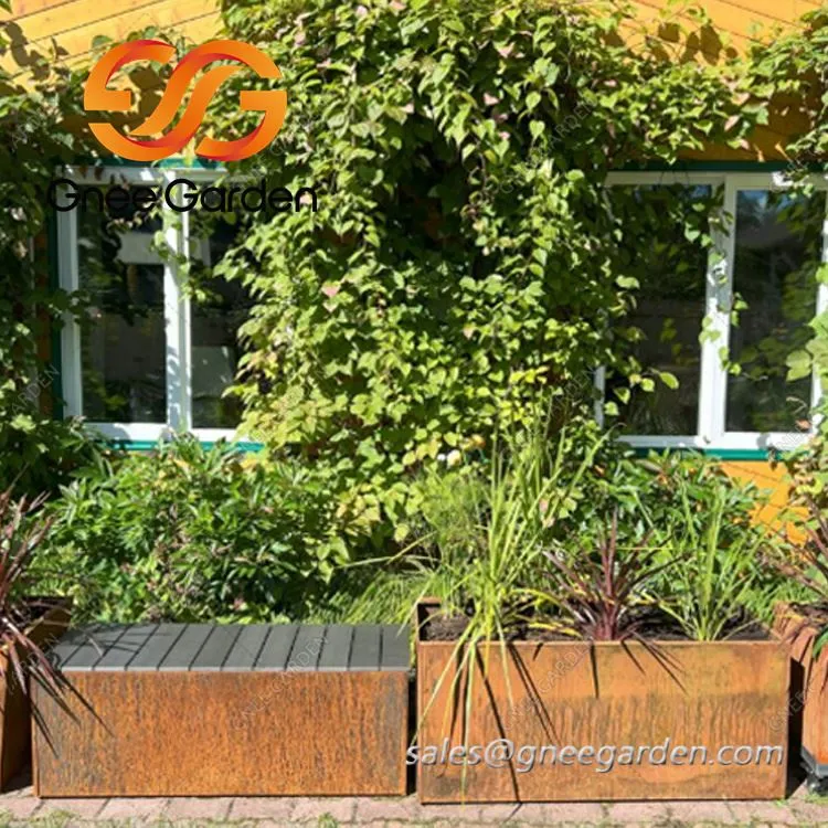 Mobiliario urbano de acero resistente a la intemperie